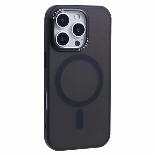 JAUCASE For iPhone 16 Pro Magnetic Case PC+TPU Cover Compatible with MagSafe - Black - 1