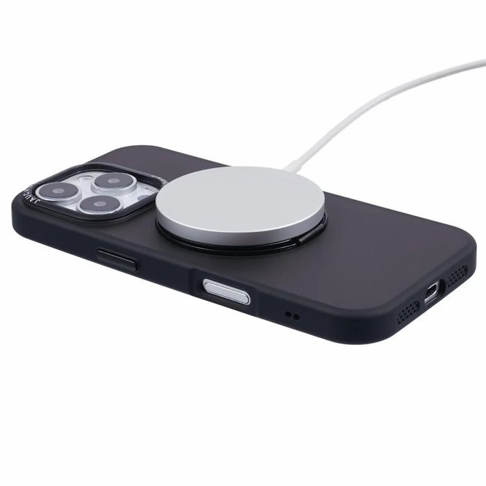 JAUCASE For iPhone 16 Pro Case Rotary Kickstand PC+TPU Phone Cover Compatible with MagSafe - Black - 5