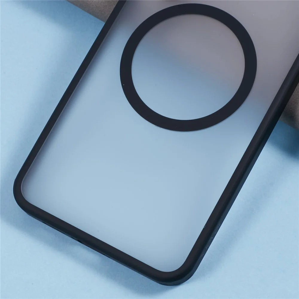 X-LEVEL For Samsung Galaxy S24 FE Magnetic Case PC+TPU Matte Anti-Drop Cell Phone Cover - Black - 6