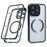 For iPhone 16 Pro Case Double Sides Tempered Glass Phone Cover Compatible with MagSafe Full Protector - Green - 1