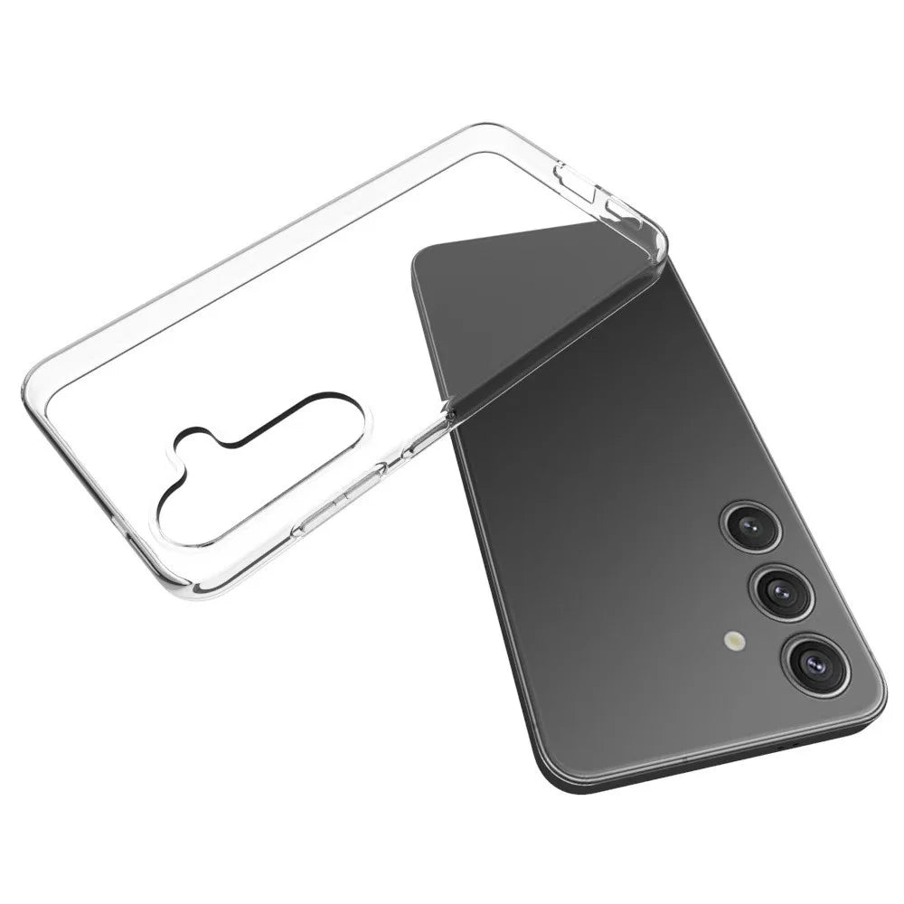 For Samsung Galaxy S25 Case Anti-Fingerprint Crystal Clear TPU Phone Cover - 4