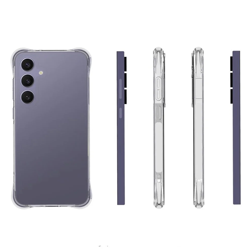 For Samsung Galaxy A36 5G TPU Phone Case Non-Slip Transparent Mobile Phone Cover - 5