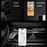 For iPhone 16 Pro Max Case Compatible with MagSafe Kickstand Carbon Fiber Texture PC+TPU Phone Cover with Silicone Ring - Black - 6