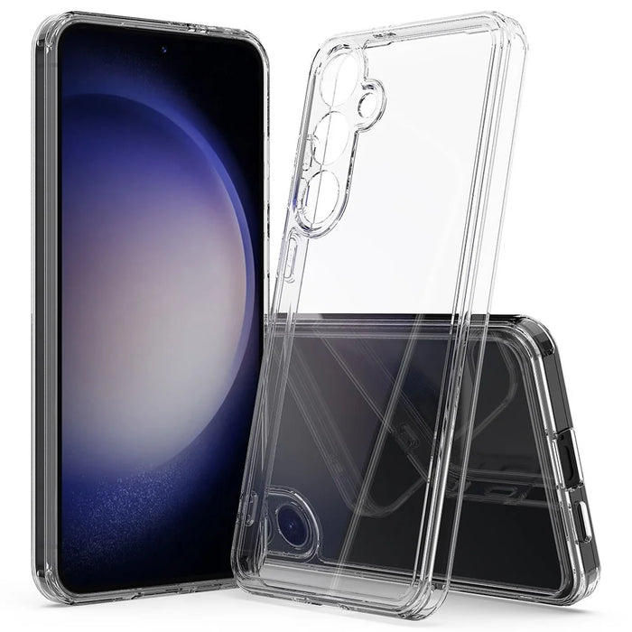 For Samsung Galaxy S25+ Clear Phone Case TPU+Acrylic Shockproof Phone Back Cover - 1