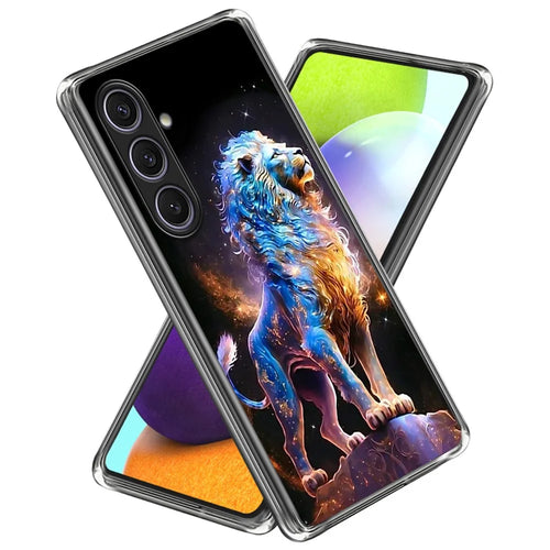 For Samsung Galaxy S25+ Case Pattern Printed Shockproof TPU Phone Cover - Lion - 1