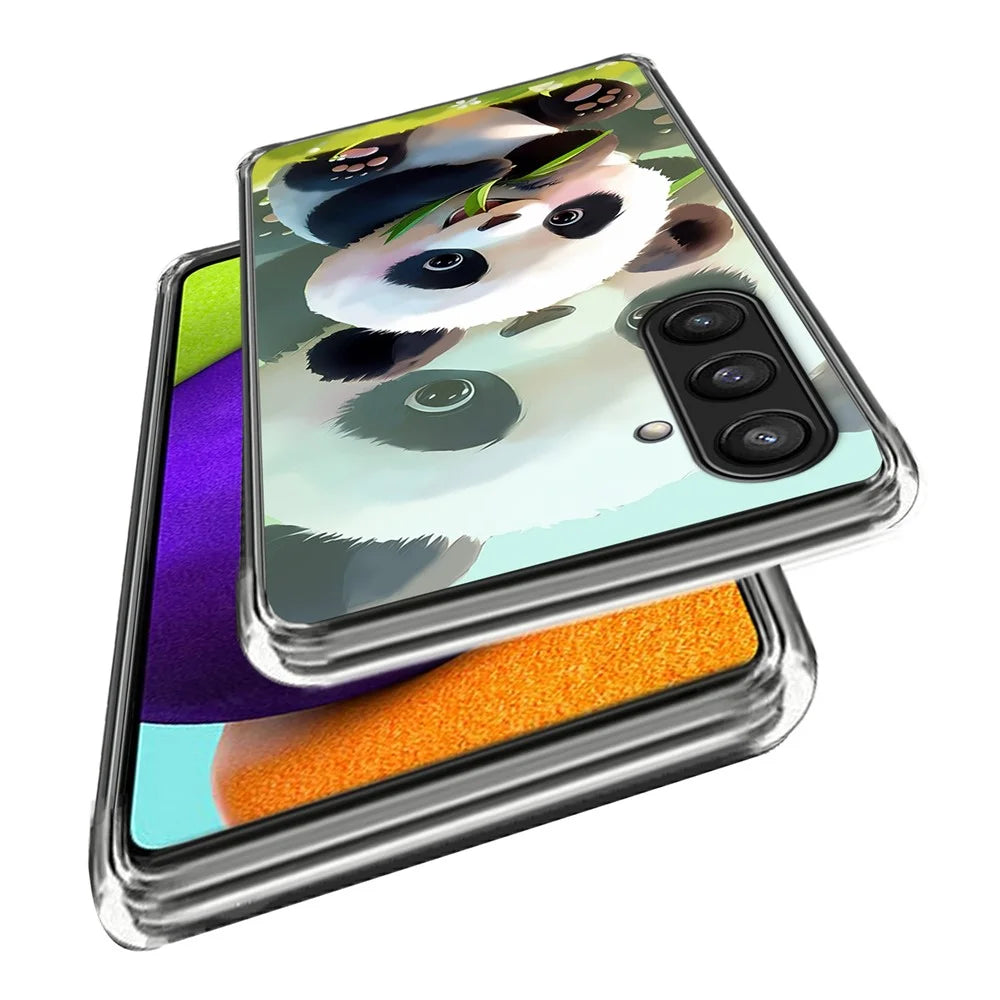 For Samsung Galaxy S25 Case Pattern Printed Shockproof TPU Phone Cover - Panda - 2