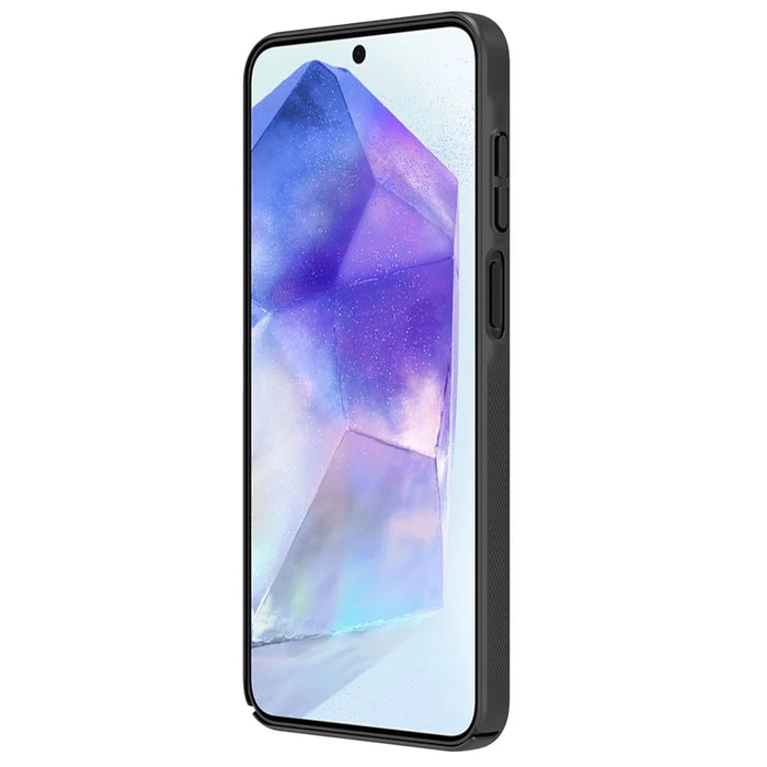 NILLKIN Camshield for Samsung Galaxy A16 5G Case Hard PC Twill Texture Phone Cover with Slide Camera Lid - Black - 4