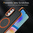 For Samsung Galaxy A25 5G (Global) (161mm) Case with Lens Kickstand Matte Back Cover Magnetic Case - Orange - 6