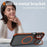 For Samsung Galaxy A16 5G Case with Lens Kickstand Matte Back Cover Magnetic Case - Orange - 2