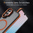 For Samsung Galaxy A16 5G Case with Lens Kickstand Matte Back Cover Magnetic Case - Orange - 6