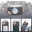 For iPhone 14 / 13 Case with Lens Kickstand Matte Back Cover Compatible with MagSafe - Orange - 3