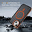 For iPhone 14 / 13 Case with Lens Kickstand Matte Back Cover Compatible with MagSafe - Orange - 6