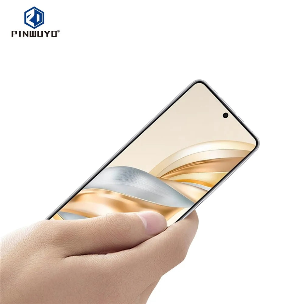 PINWUYO For Honor X60 5G  JK Series-2 High Aluminium-Silicon Glass Film 9H Full Screen Protector - Black - 2