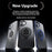 For iPhone 16 Case Compatible with MagSafe Kickstand Matte PC+TPU Phone Cover with Silicone Ring - Blue - 5