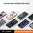 For iPhone 16 Case Compatible with MagSafe Kickstand Matte PC+TPU Phone Cover with Silicone Ring - Blue - 6