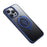 For iPhone 14 Pro Max Case Compatible with MagSafe Kickstand Matte PC+TPU Phone Cover with Silicone Ring - Blue - 2