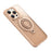 For iPhone 13 Pro Case Compatible with MagSafe Kickstand Matte PC+TPU Phone Cover with Silicone Ring - Gold - 2