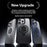 For iPhone 13 Pro Case Compatible with MagSafe Kickstand Matte PC+TPU Phone Cover with Silicone Ring - Gold - 6