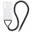 For Samsung Galaxy S25 Case Reinforced Corner TPU Clear Phone Cover with Lanyard - 1
