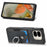 For Google Pixel 9 Pro Fold 5G Case Kickstand Leather+PC Non-Slip Protective Cover Card Slots - Black - 3