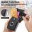 For Google Pixel 9 Pro Fold 5G Case Kickstand Leather+PC Non-Slip Protective Cover Card Slots - Black - 6