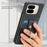 For Google Pixel 9 Pro Fold 5G Case Kickstand Leather+PC Non-Slip Protective Cover Card Slots - Black - 7