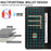 For iPhone 13 Pro Max Leather Case Litchi Texture RFID Blocking Wallet Stand Phone Cover - Black - 6