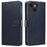 For iPhone 13 Leather Case Litchi Texture RFID Blocking Wallet Stand Phone Cover - Blue - 1