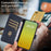 For iPhone 13 Leather Case Litchi Texture RFID Blocking Wallet Stand Phone Cover - Blue - 5