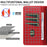 For iPhone 13 Pro Leather Case Litchi Texture RFID Blocking Wallet Stand Phone Cover - Wine Red - 6