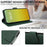 For iPhone 15 Leather Case Litchi Texture RFID Blocking Wallet Stand Phone Cover - Green - 7