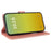 For iPhone 15 Pro Leather Case Litchi Texture RFID Blocking Wallet Stand Phone Cover - Rose Gold - 3