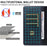 For iPhone 16 Pro Leather Case Litchi Texture RFID Blocking Wallet Stand Phone Cover - Blue - 6