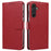 For Samsung Galaxy S24 Leather Case Litchi Texture RFID Blocking Wallet Stand Phone Cover - Wine Red - 1