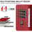 For Samsung Galaxy S24 Leather Case Litchi Texture RFID Blocking Wallet Stand Phone Cover - Wine Red - 6