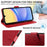 For Samsung Galaxy S24 Leather Case Litchi Texture RFID Blocking Wallet Stand Phone Cover - Wine Red - 7