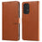 For Samsung Galaxy A53 5G Leather Case Litchi Texture RFID Blocking Wallet Stand Phone Cover - Brown - 1