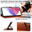 For Samsung Galaxy A53 5G Leather Case Litchi Texture RFID Blocking Wallet Stand Phone Cover - Brown - 7