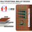 For Samsung Galaxy S23 FE Leather Case Litchi Texture RFID Blocking Wallet Stand Phone Cover - Brown - 6