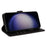 For Samsung Galaxy S24+ Leather Case Litchi Texture RFID Blocking Wallet Stand Phone Cover - Black - 3