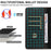 For Samsung Galaxy S24+ Leather Case Litchi Texture RFID Blocking Wallet Stand Phone Cover - Black - 6