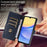 For Samsung Galaxy A16 4G  /  A16 5G Leather Case Litchi Texture RFID Blocking Wallet Stand Phone Cover - Blue - 5