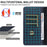 For Samsung Galaxy A16 4G  /  A16 5G Leather Case Litchi Texture RFID Blocking Wallet Stand Phone Cover - Blue - 6
