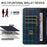 For Samsung Galaxy S23+ Leather Case Litchi Texture RFID Blocking Wallet Stand Phone Cover - Blue - 6