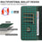 For Samsung Galaxy A55 5G Leather Case Litchi Texture RFID Blocking Wallet Stand Phone Cover - Green - 6