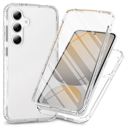 For Samsung Galaxy A16 5G / 4G Case PC+TPU Phone Cover with Clear PET Screen Film - Transparent - 1