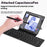 For Huawei Mate XT Ultimate Bluetooth-compatible Keyboard + Mouse + Leather Case + Stylus Phone Accessories Kit - Black - 3