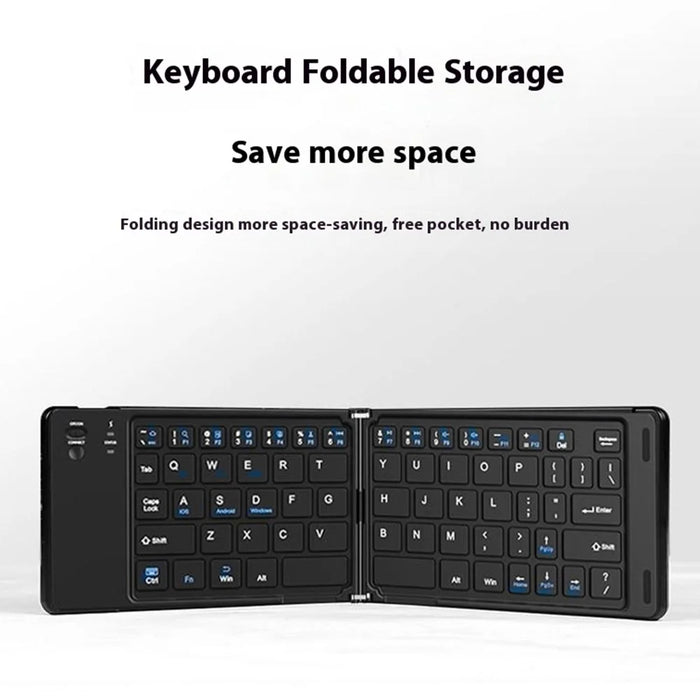 For Huawei Mate XT Ultimate Bluetooth-compatible Keyboard + Mouse + Leather Case + Stylus Phone Accessories Kit - Black - 5