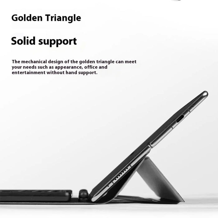 For Huawei Mate XT Ultimate Bluetooth-compatible Keyboard + Mouse + Leather Case + Stylus Phone Accessories Kit - Black - 6