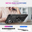 For Samsung Galaxy S25 Case PC+TPU Phone Cover with Rotary Ring Kickstand - Black - 2